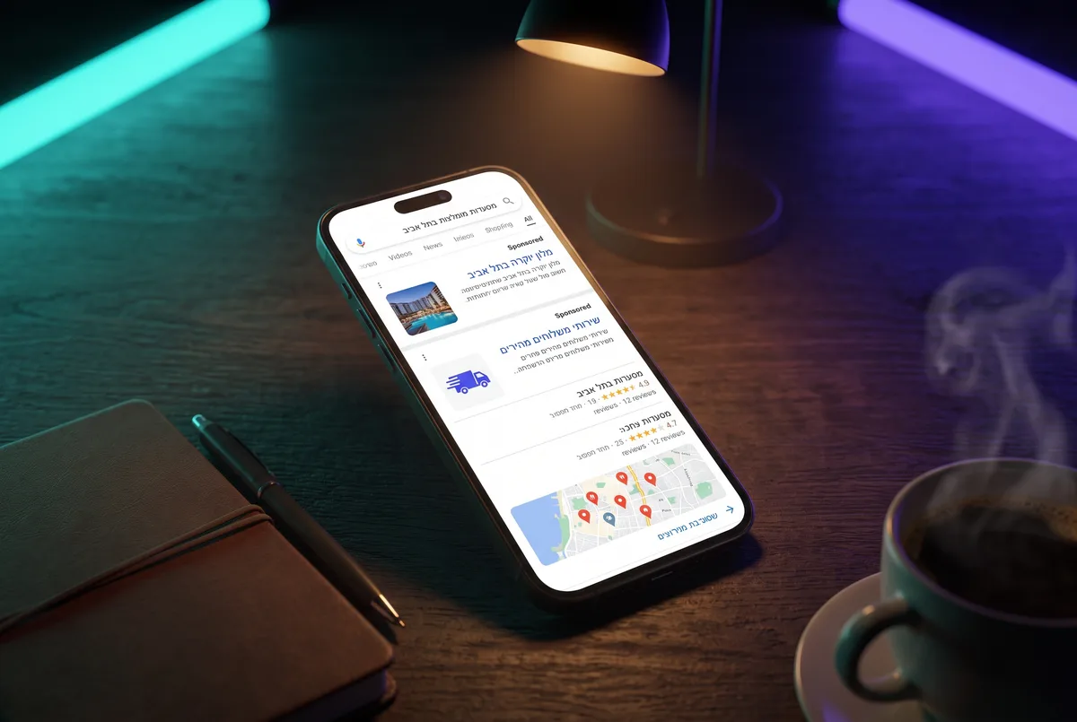 פרסום בגוגל לעסקים קטנים - Google Ads מאפס: איך בונים קמפיין חיפוש ראשון שמביא פניות